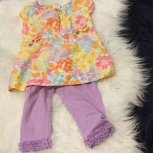 Two-piece Gymboree shirt and leggings